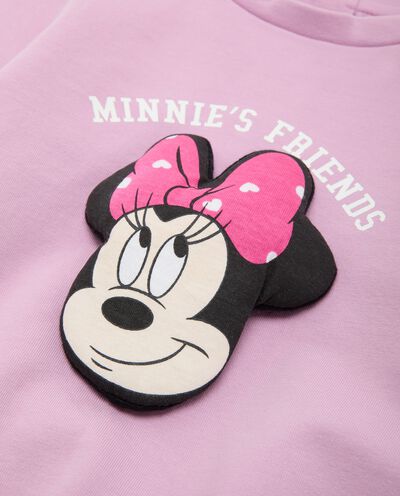 Felpa girocollo con stampa Minnie in cotone elasticizzato neonata detail 1