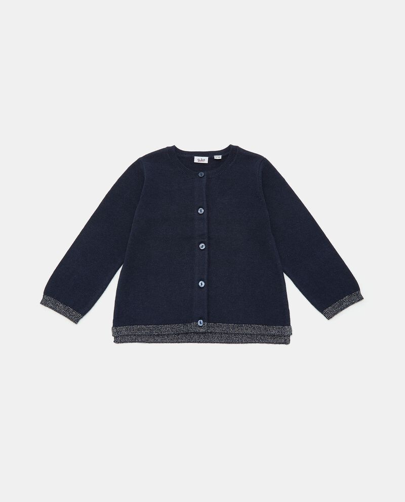 Cardigan tricot con filo lurex neonatadouble bordered 0 