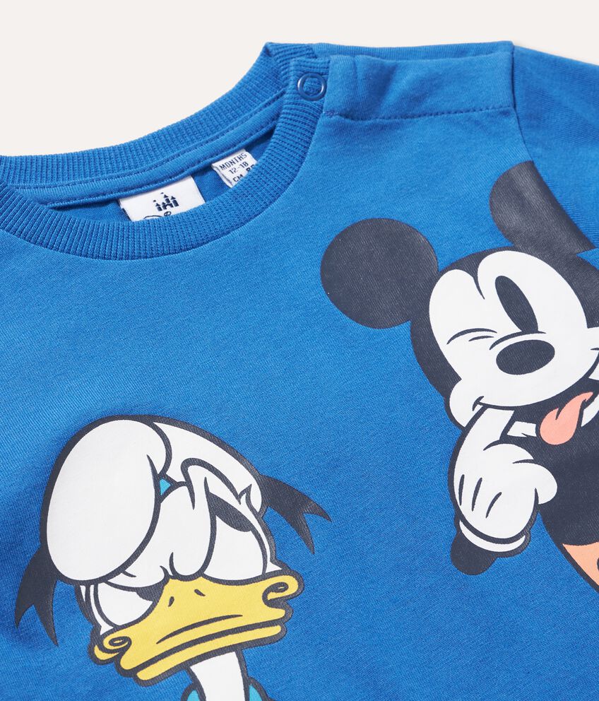 T-shirt Disney a maniche lunghe neonato double 2 cotone