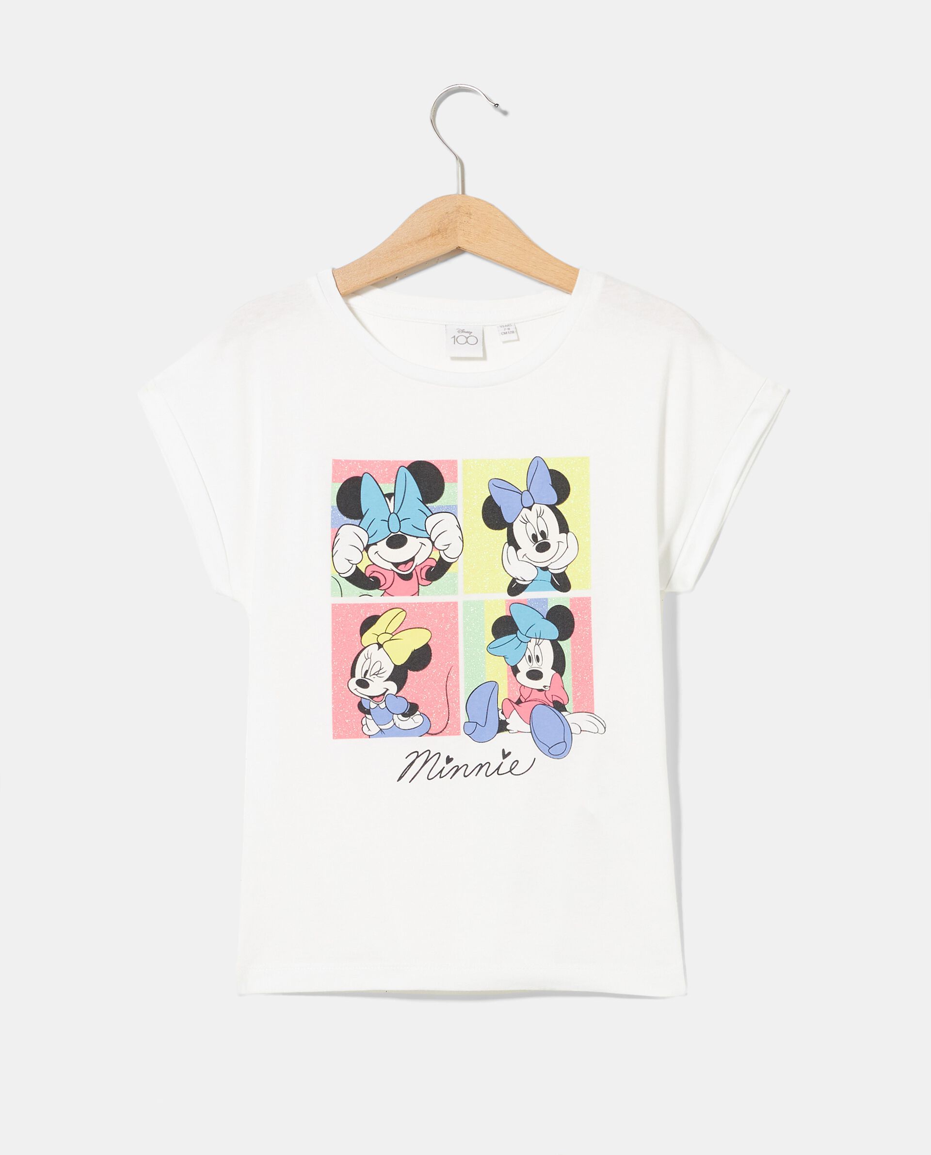 T-shirt in puro cotone stampa Disney bambina