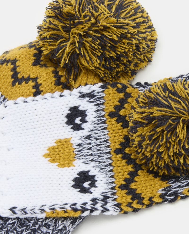 Set sciarpa e guanti in tricot neonato single tile 1 