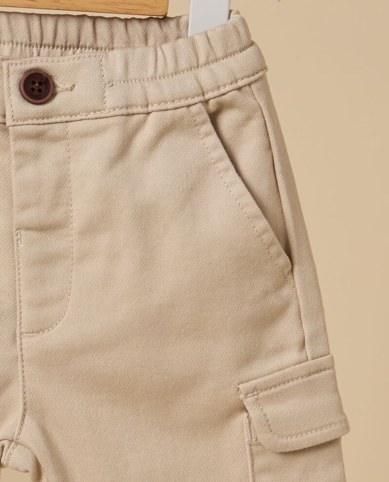 Pantaloni cargo in misto cotone neonato single tile 1 