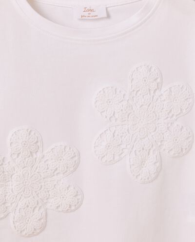 T-shirt IANA in cotone stretch con ricami bambina detail 1