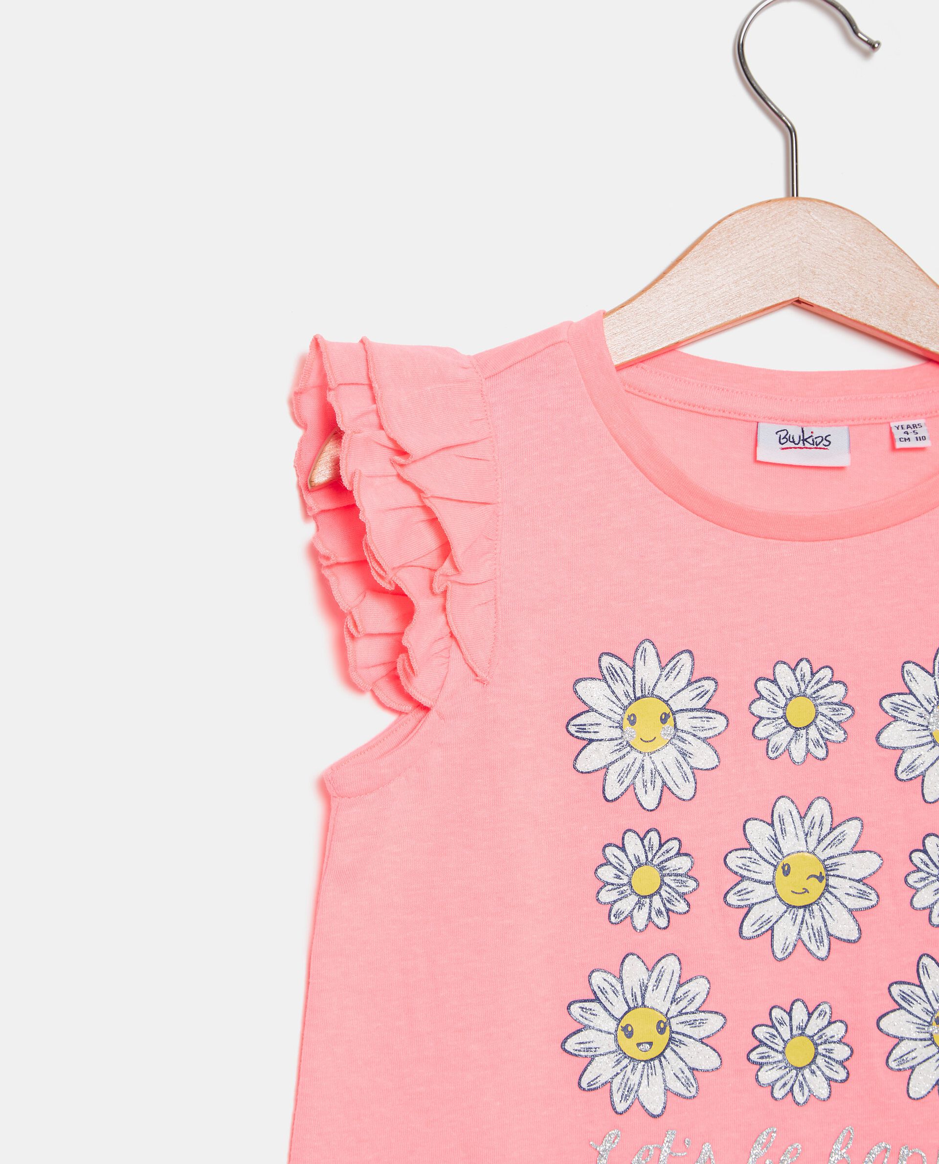 T-shirt in jersey cotone organico con stampa bambina