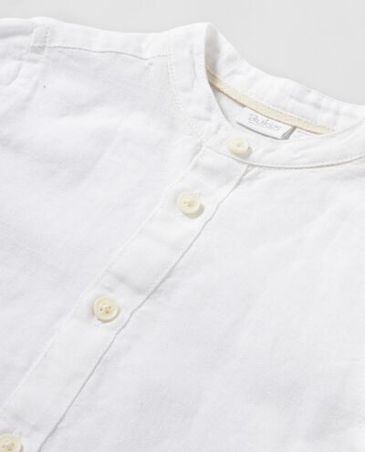 Camicia in misto lino neonato detail 1