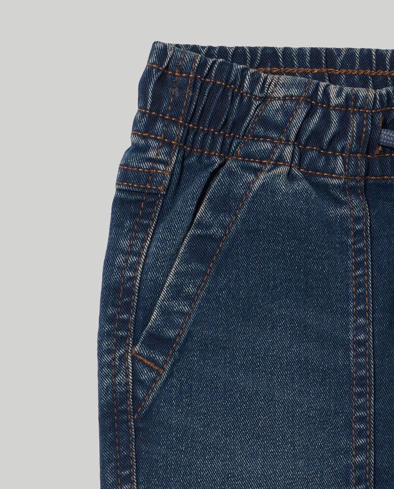 Joggers in denim stretch bambinodouble bordered 1 