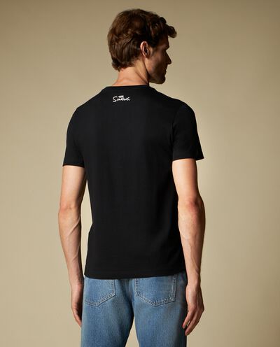 T-shirt girocollo in puro cotone uomo detail 1