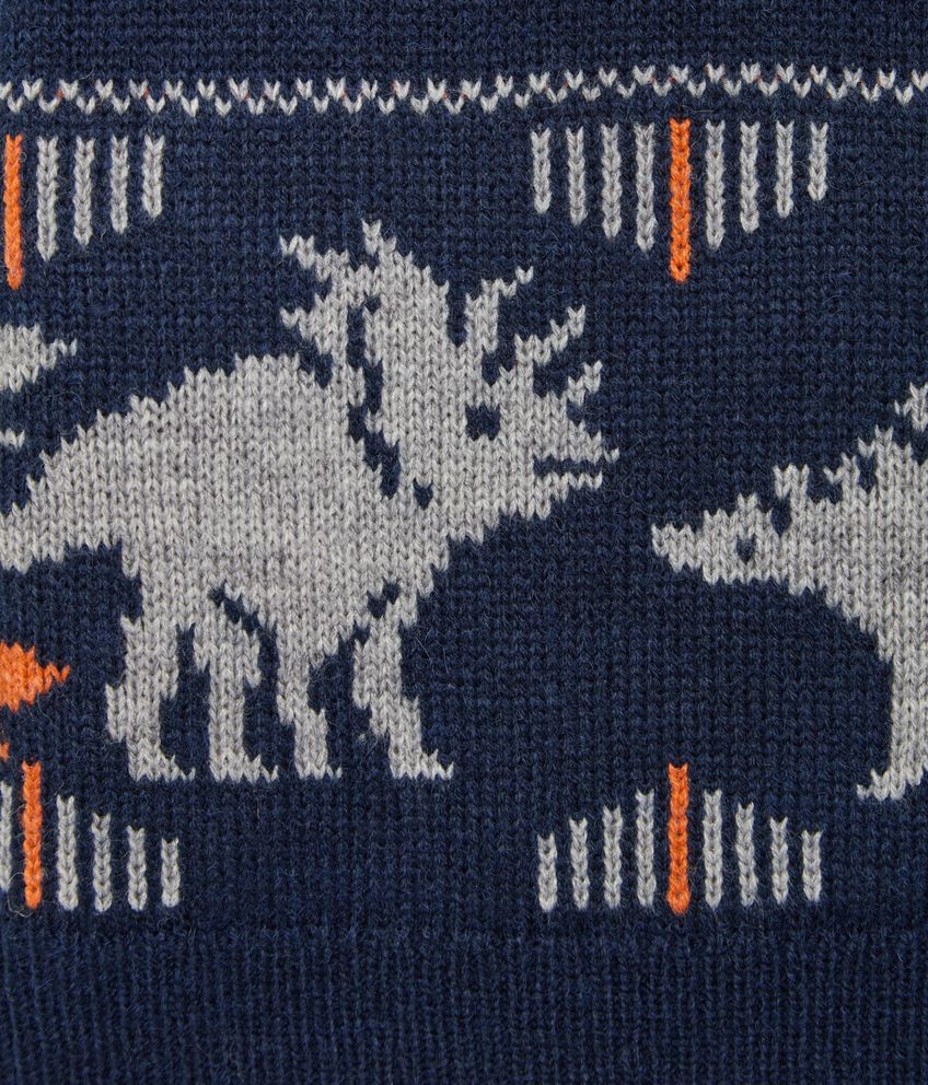 Girocollo in tricot misto lana bambino double 2 lana