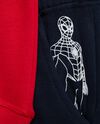 Completo tuta cappuccio stampa Spider-Man in puro cotone bambino
