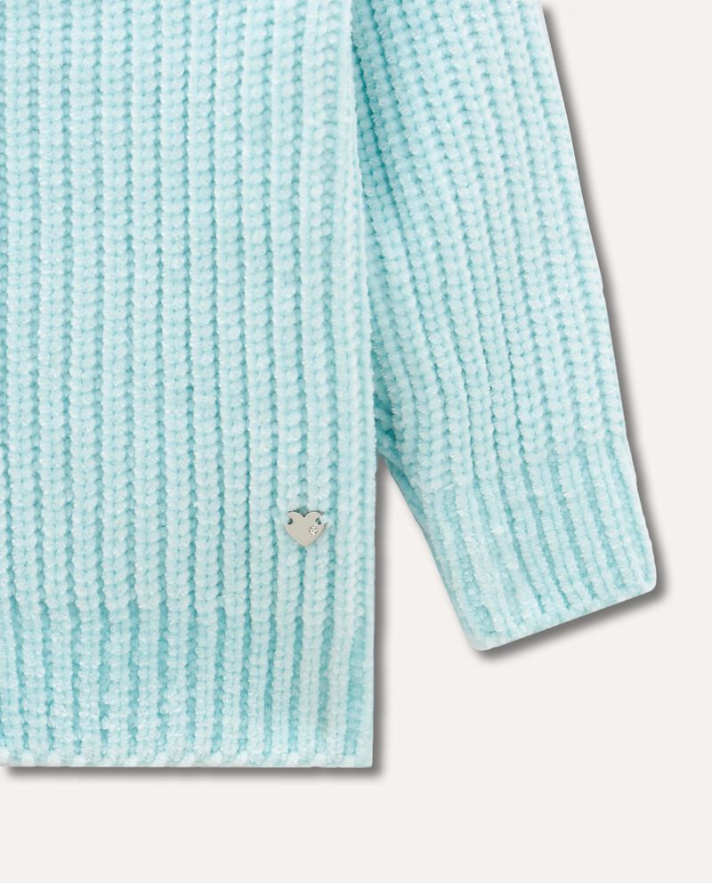 Cardigan in ciniglia tricot con rouches neonata single tile 1 