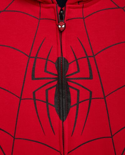 Felpa con zip stampa Spider-Man in puro cotone bambino detail 1