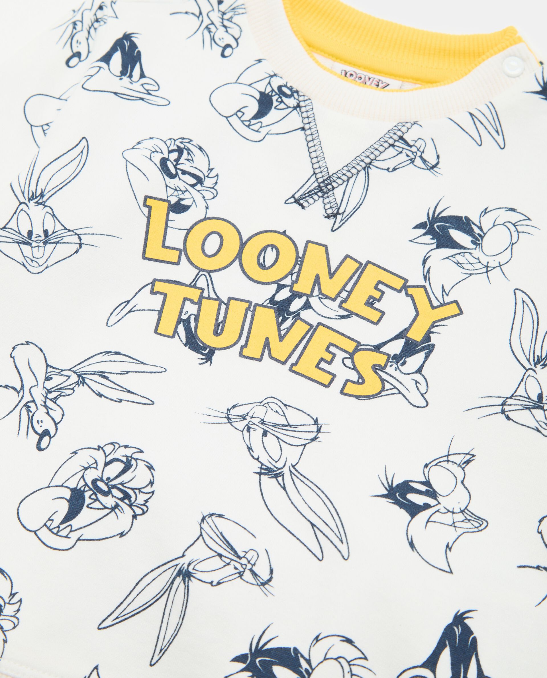 Set jogging Looney Tunes in misto cotone neonato