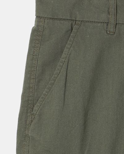 Shorts cargo in misto lino ragazzo detail 1