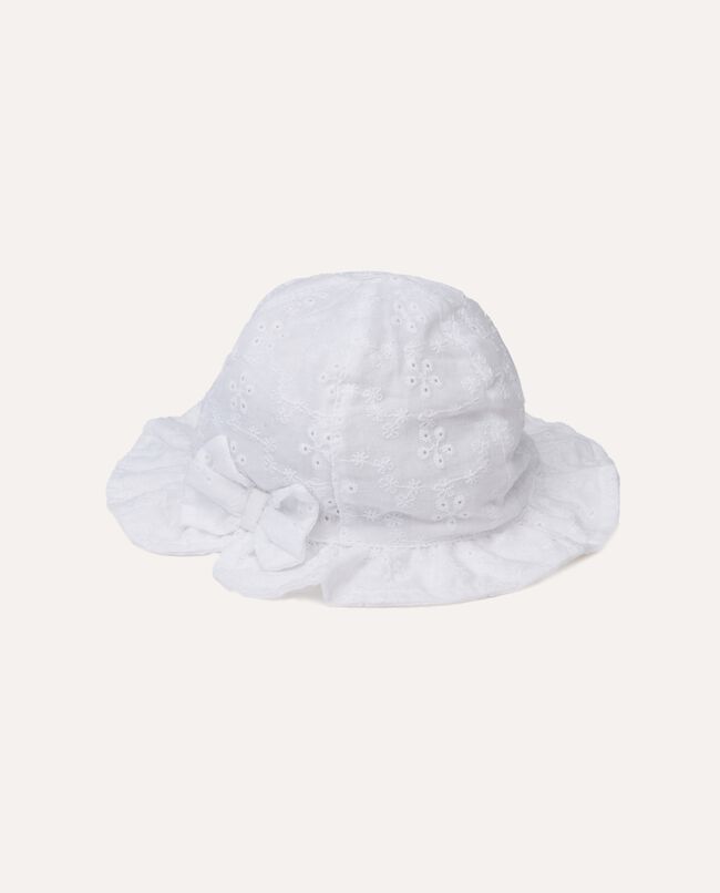 Cappello in puro cotone sangallo neonata carousel 0