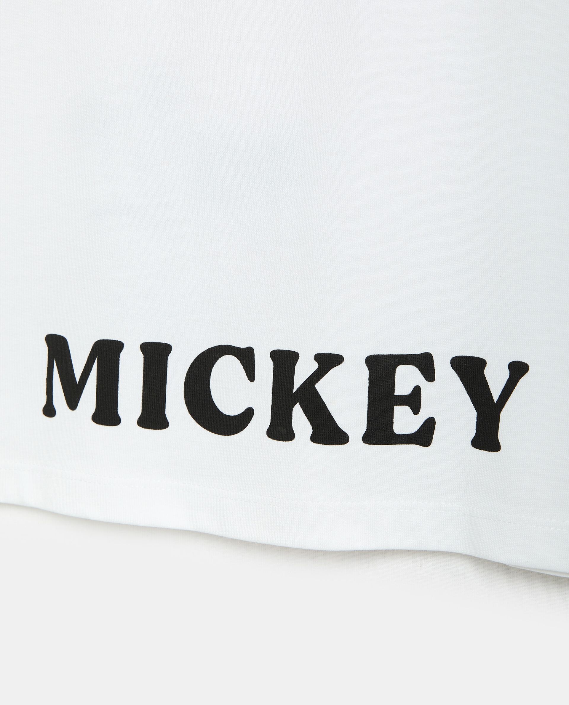 T-shirt con stampa Minnie e Mickey in puro cotone bambina