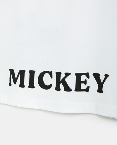 T-shirt con stampa Minnie e Mickey in puro cotone bambina detail 1