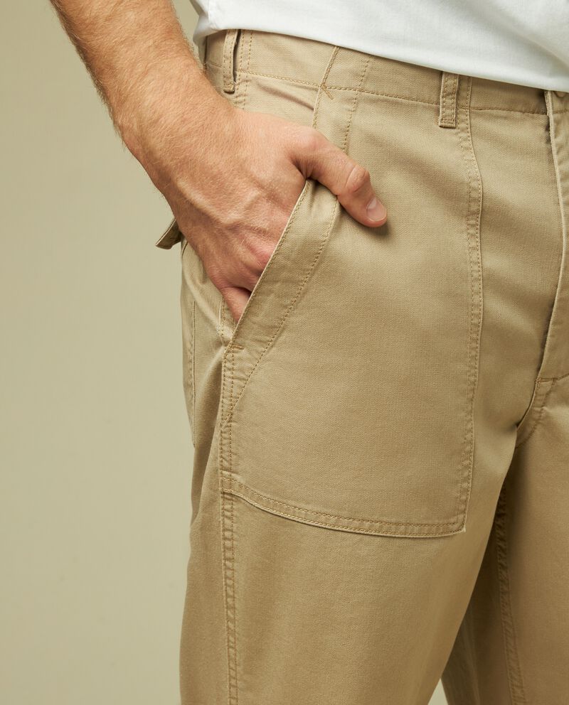 Pantaloni in puro cotone uomo single tile 2 