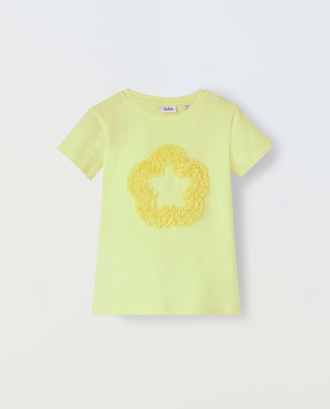 T-shirt in puro cotone con applicazioni bambina carousel 0