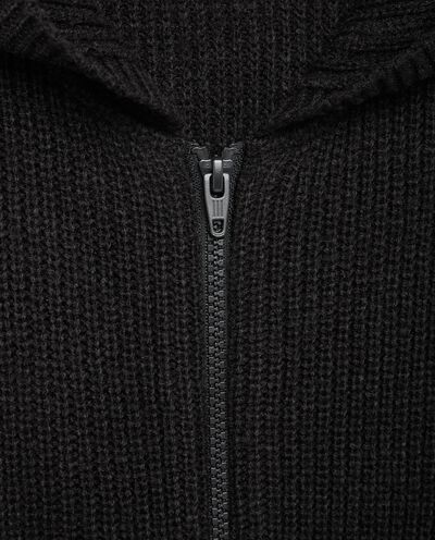 Cardigan in misto lana con cappuccio ragazzo detail 1