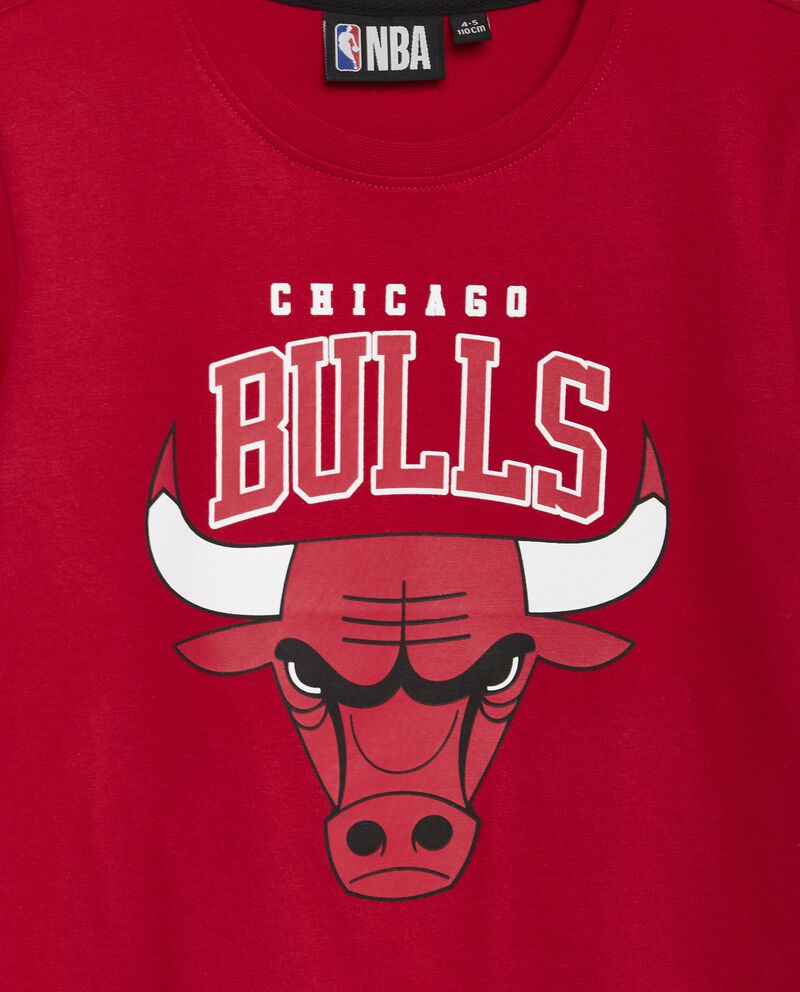 T-shirt NBA Chicago Bulls in jersey di puro cotone bambino single tile 1 
