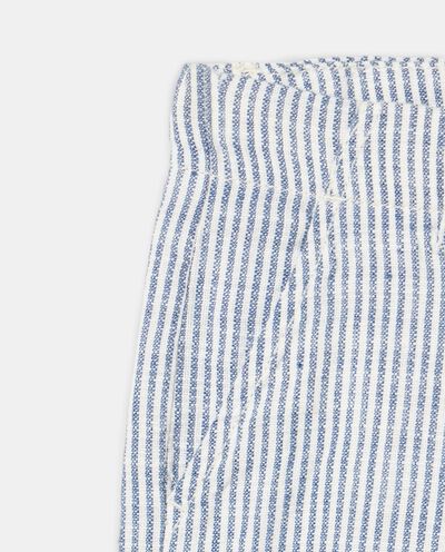 Shorts in misto lino rigato bambino detail 1