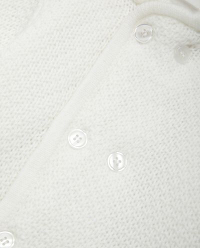 Cardigan in tricot con interno in eco fur detail 1