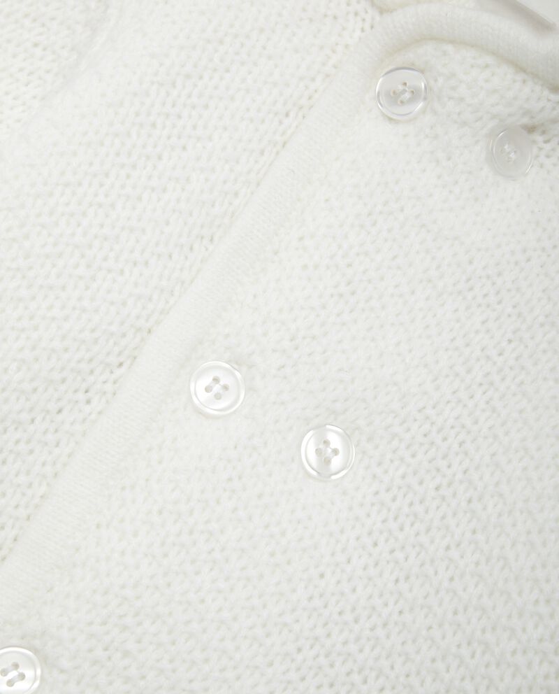 Cardigan in tricot con interno in eco fur single tile 1 