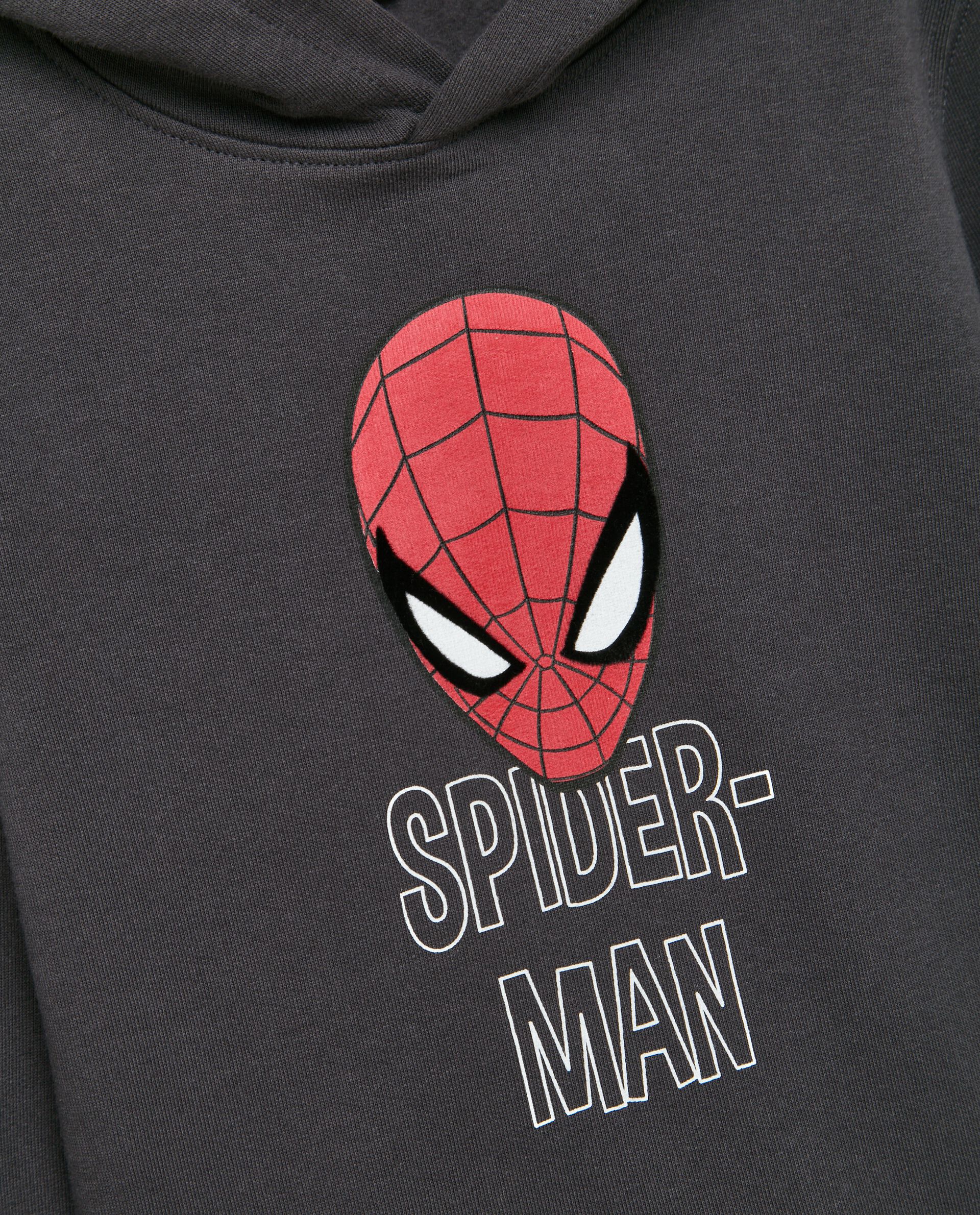 Felpa Spider-Man di puro cotone con cappuccio bambino