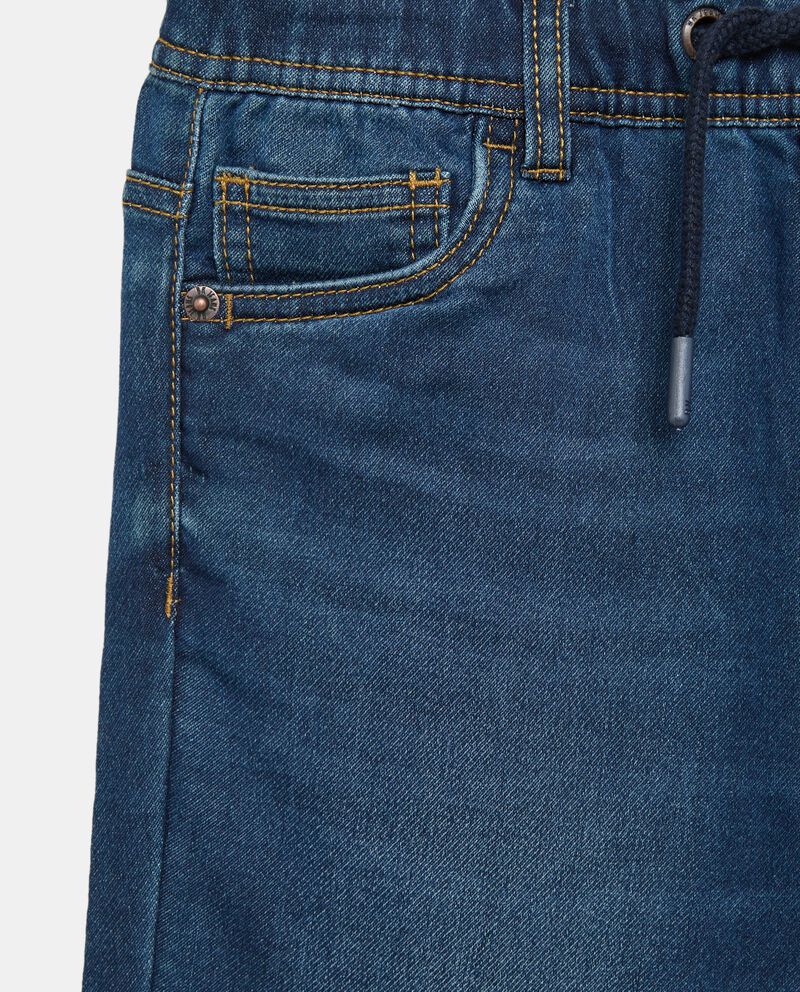 Jeans con lavaggio stone in misto cotone ragazzo single tile 1 