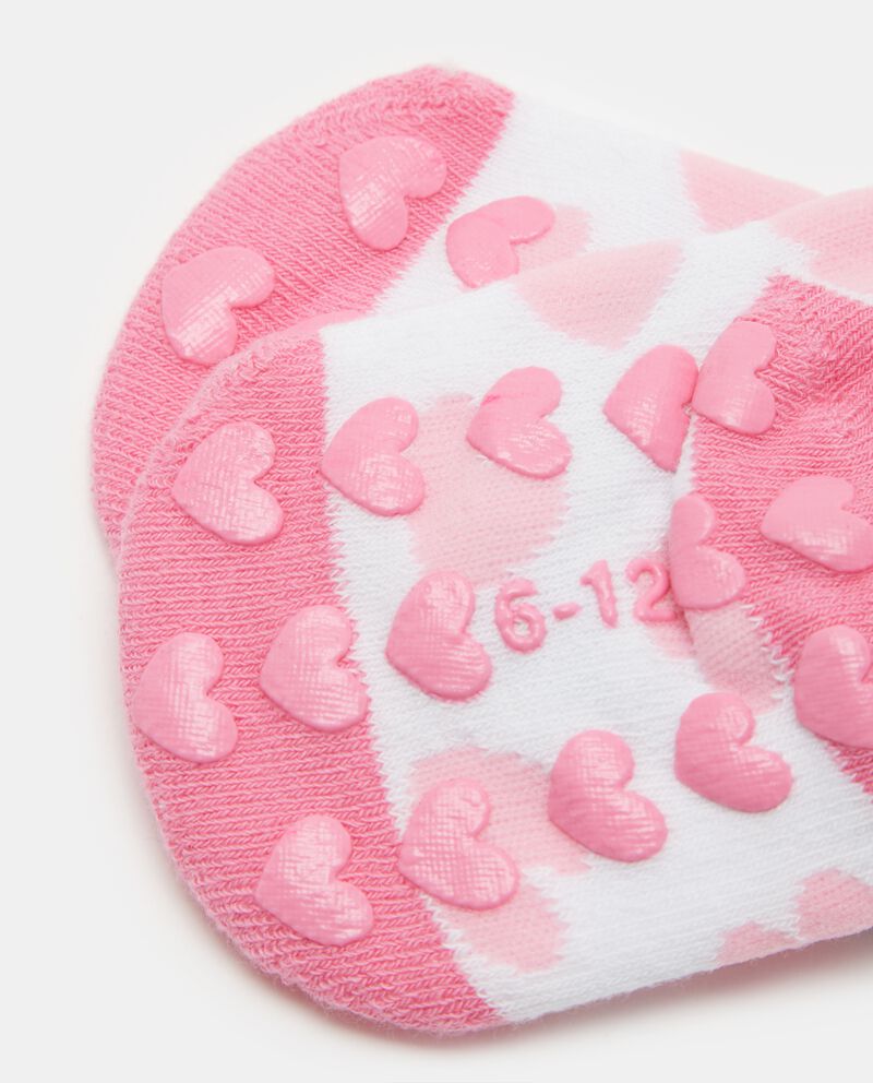 Calze antiscivolo con stampa Minnie in misto cotone neonata single tile 1 