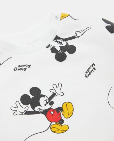 Felpa con stampa Mickey Mouse in misto cotone neonato detail 1