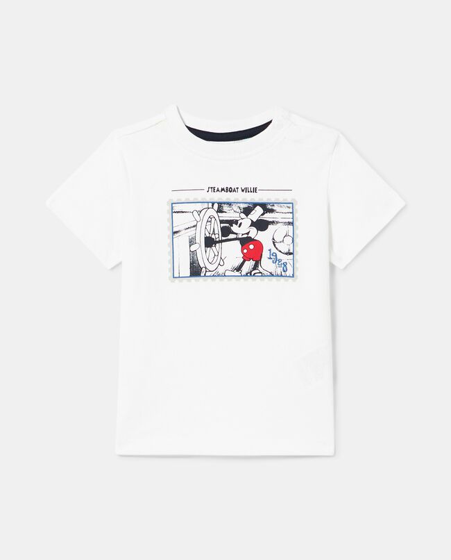 T-shirt in puro cotone con stampa neonato carousel 0