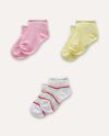 Pack 3 calze in cotone stretch neonata
