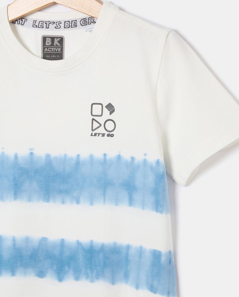 T-shirt con dettagli tie-dye in cotone elasticizzato bambino single tile 1 