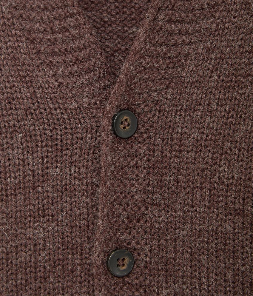 Cardigan in misto lana con bottoni bambino double 2 lana