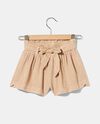 Shorts in lyocell con fiocco bambina