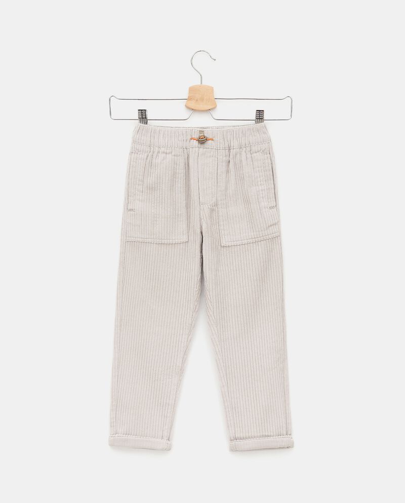Pantaloni in velluto a coste larghe di puro cotone bambino single tile 0 