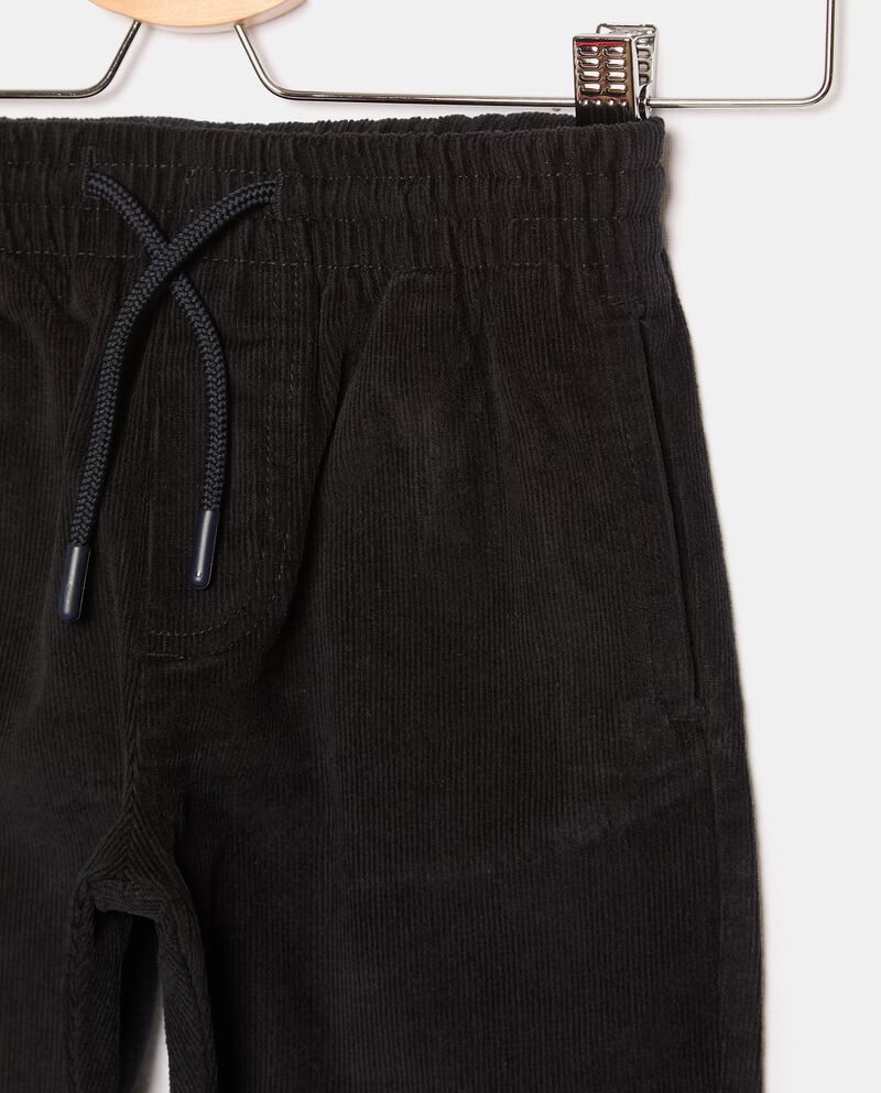 Pantaloni in cotone elasticizzato a costine bambino single tile 1 