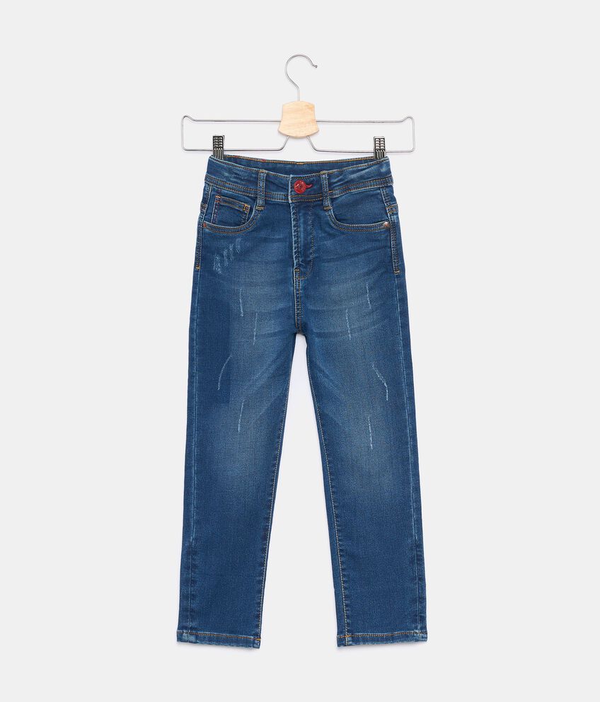 Jeans lavaggio stone con cinque tasche bambino double 1 