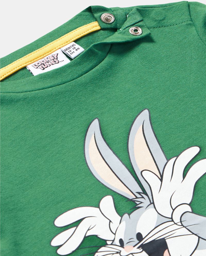 T-shirt a manica lunga in puro cotone Bugs Bunny neonato single tile 1 null