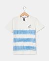 T-shirt con dettagli tie-dye in cotone elasticizzato bambino
