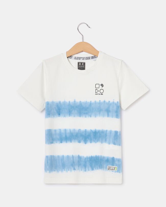 T-shirt con dettagli tie-dye in cotone elasticizzato bambino carousel 0