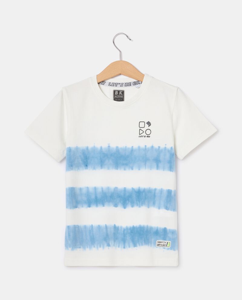 T-shirt con dettagli tie-dye in cotone elasticizzato bambino cover