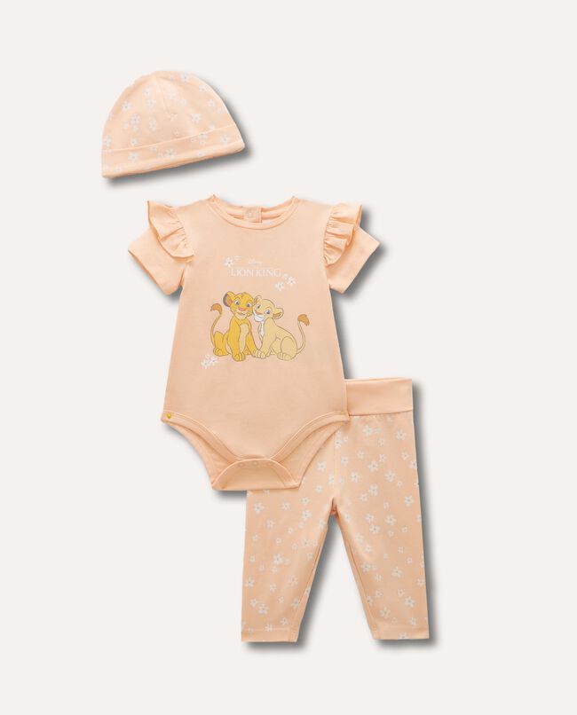 Set Re Leone con rouches e stampa neonata carousel 0
