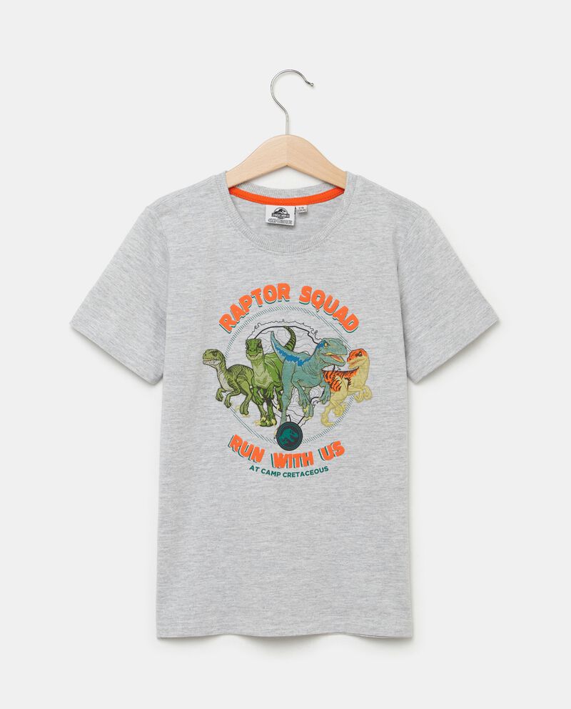T-shirt con stampa Jurassic Park puro cotone bambino single tile 0 null