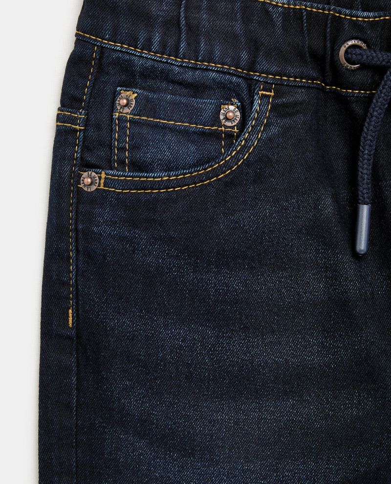 Jeans slim con coulisse in misto cotone bambino single tile 1 