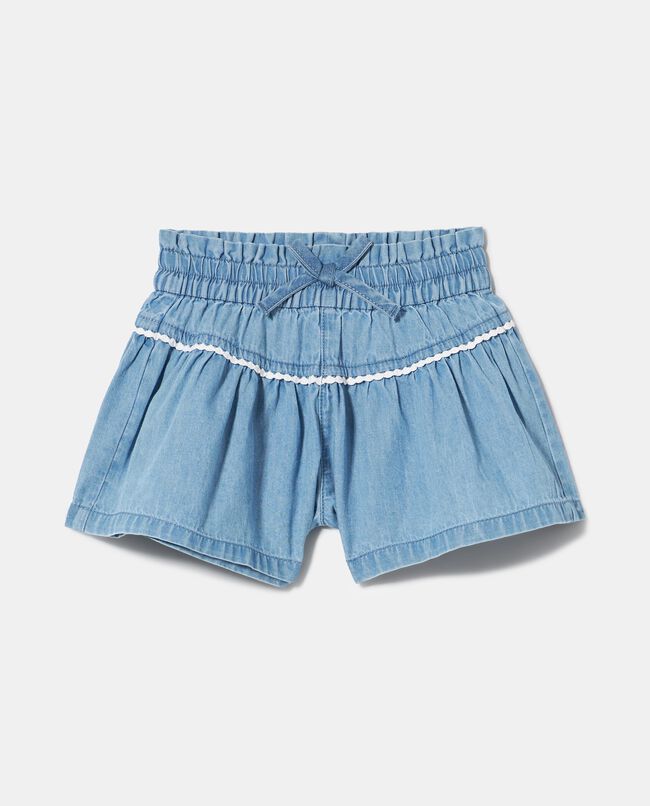 Shorts in denim di cotone neonata carousel 0