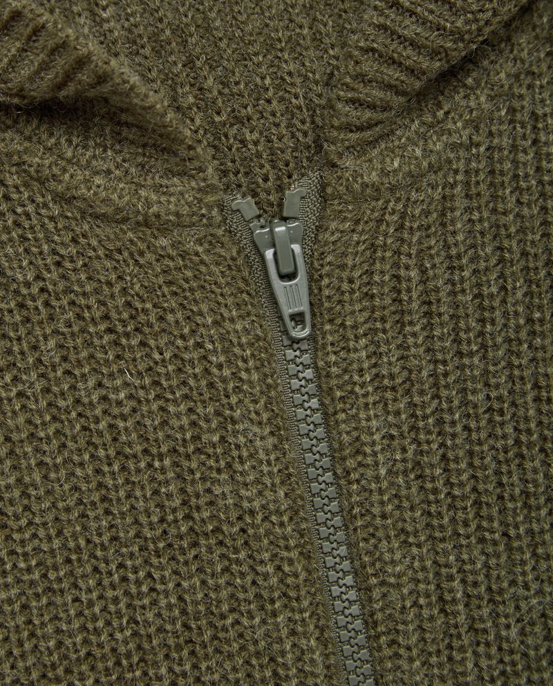 Cardigan in misto lana con cappuccio ragazzo single tile 1 