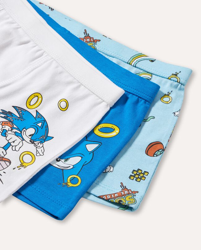 Pack 3 boxer Sonic in cotone stretch bambino carousel 0