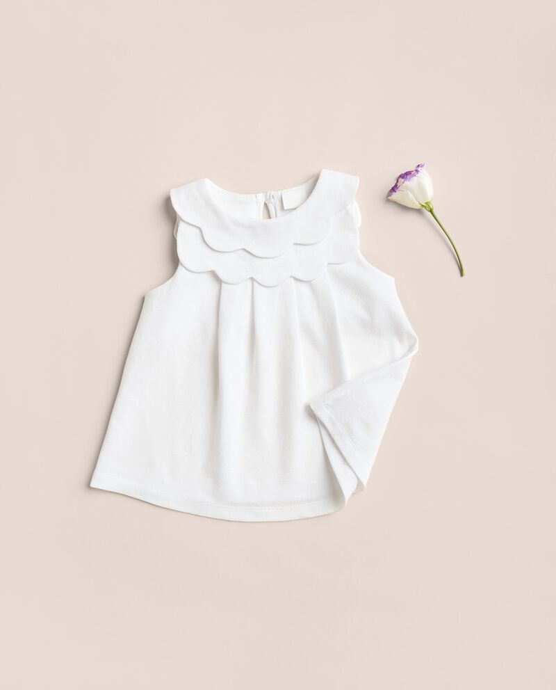 Camicia in cotone elasticizzato con balze neonata IANA single tile 0 